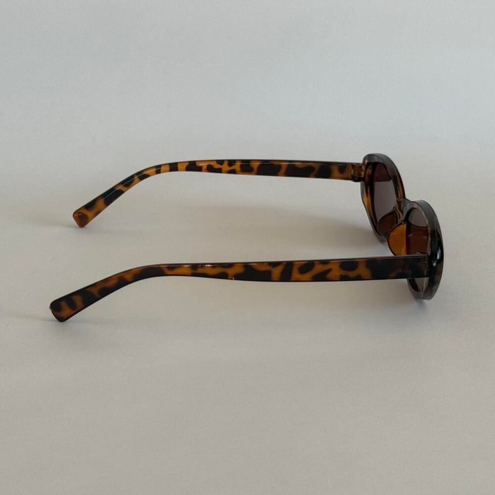 Y2K Brown Black Cat Eye Sunglasses Unisex Retro Streetwear UVA UVB - Picture 3 of 7